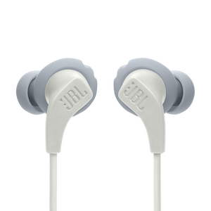 JBL Endurance Run 2 Wireless - White - Waterproof Wireless In-Ear Sport Headphones - Front